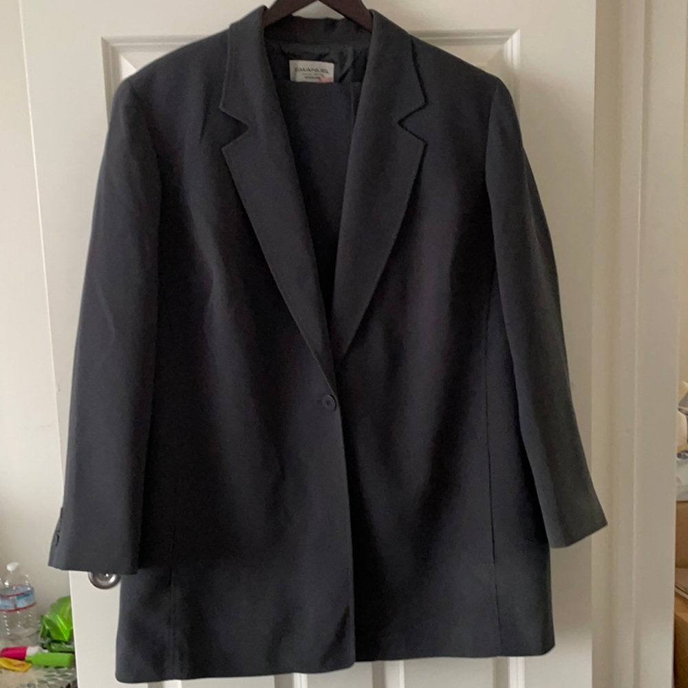 Emanuel  Ungaro Woman Dark Gray Suit Size 18